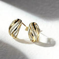 Minimalist Line Design Stud Earrings For Women, Elegant Fashion Jewelry For Lady Daily Outfits view 2