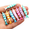 40x8mm 1.9g Gold Zinc Alloy Charm Pendant for DIY Necklace Bracelet Jewelry Making view 4