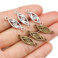 23x7mm 1g Alloy Double Dangle Flower Small Pendant Charm For DIY Necklace Bracelet Accessories view 5