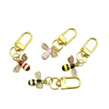 Metal Rhinestone Bee Keychain Bag Charm view 5