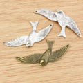 Alloy Flying Eagle Bird Pendant Charm For DIY Necklace Bracelet Jewelry Accessories 73x33mm view 4