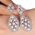 Baroque Drop Earrings For Women, Bridal Style Elegant Evening Dress Fashion Jewelry view 1