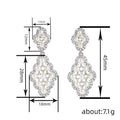 Baroque Drop Earrings For Women, Bridal Style Elegant Evening Dress Fashion Jewelry view 4