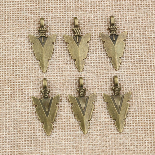 Alloy Dart Style Small Pendant Charm For DIY Jewelry Necklace Bracelet Accessories 28x15mm