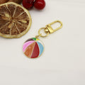 Zinc Alloy Enamel Sports Ball Keychain Bag Charm Gift view 6