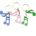 Metal Music Note Keychain Backpack Bag Charm Accessory Gift view 5