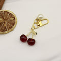 Metal 3D Cherry Fruit Keychain Cute Bag Charm Gift view 6