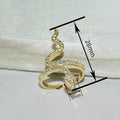 European And American Snake Shape Ring, Luxury Design Banquet Dress Fashion Statement Jewelry view 4