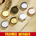Double Sided Rotating Round Pendant Trays in Seven Finishes view 2