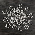 Alloy Hollow Heart Small Pendant 0.4g For DIY Jewelry Necklace Bracelet Charms view 3