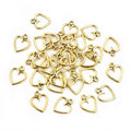 Alloy Hollow Heart Small Pendant 0.4g For DIY Jewelry Necklace Bracelet Charms view 4