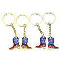 Metal American Flag Boot Keychain Independence Day Gift view 5
