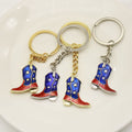 Metal American Flag Boot Keychain Independence Day Gift view 4