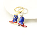 Metal American Flag Boot Keychain Independence Day Gift view 3