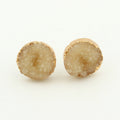 Gold Tone Round Crystal Cluster Stud Earrings in Eight Color Options view 8