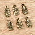 Alloy Owl Small Pendant Charm For DIY Jewelry Necklace Bracelet Accessories 15x8mm 0.8g view 3