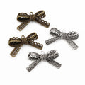 Alloy Bowknot Pendant Charm For DIY Jewelry Necklace Bracelet Accessories 44x23mm 6g view 5