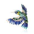 Alloy Enamel Hummingbird Music Note Brooch Pin For Shawls view 1