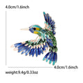 Alloy Enamel Hummingbird Music Note Brooch Pin For Shawls view 6