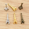 24x8mm Alloy 3D Eiffel Tower Mini Charm Pendant, DIY Necklace Bracelet Jewelry Findings, 1g view 4