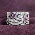 Two Tone Flower Ring For Women Fashion Elegant Fresh Pastoral Style Floral Jewelry From Source view 2