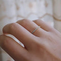 Minimalist Micro Pave Zircon Ring For Women, Simple Daily Wear Finger Jewelry view 3