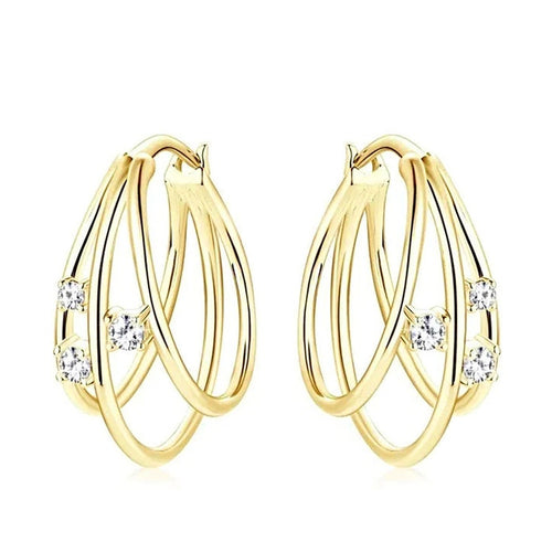 New Trendy Line Geometric Ear Cuff, French Style Minimalist Daily Matching Fashion Ear Jewelry Earrings