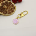Zinc Alloy Colorful Enamel Smiley Keychain Bag Charm Gift view 7
