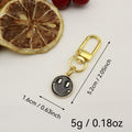 Zinc Alloy Colorful Enamel Smiley Keychain Bag Charm Gift view 2