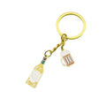 Zinc Alloy Wine Beer Drop Oil Keychain Car Bag Charm view 5