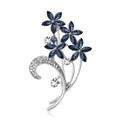Alloy Rhinestone Flower Bouquet Brooch Pin For Dresses And Suits view 5