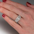 Geometric Design Ring For Women, Fashion Niche Light Luxury Daily Finger Jewelry view 3
