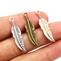 Alloy Feather Wing Small Pendant 30x7.5mm DIY Jewelry Accessory Charm For Necklace Bracelet view 1