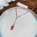 Ceramic Conch And Fish Pendant Necklace For Women Beach Vacation Fresh Collarbone Chain view 4