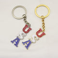 Metal USA Flag Keychain Independence Day Car Key Ring view 3