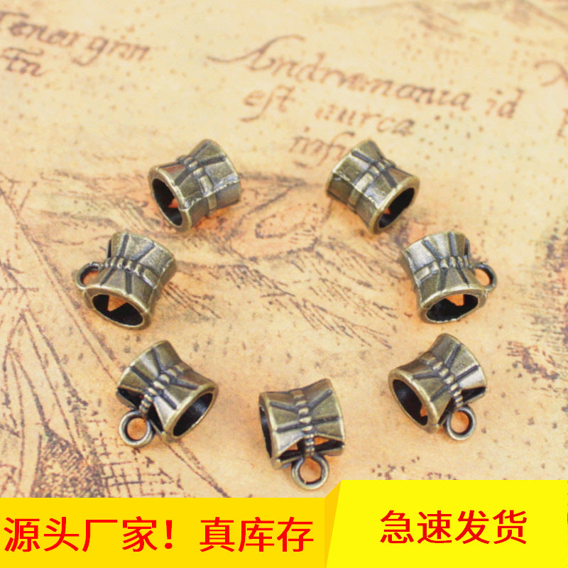 Alloy Pendant Bail Large Hole Bead 7mm