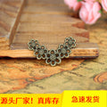 33x19mm Alloy Five-Petal Flower Charm Pendant