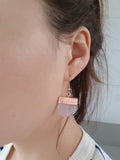 Gold Tone Irregular Crystal Cluster Drop Earrings in Five Colors view 4