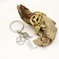 Antique Silver Western Cowboy Boot Keychain DIY Gift view 4