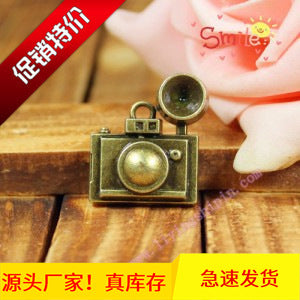 Vintage Camera Alloy Charm Pendant, 25x22mm