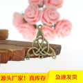 28×25mm Vintage Triangle Alloy Earring Finding