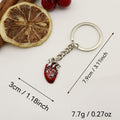 Zinc Alloy Heart Shape Keychain Minimalist Key Ring Gift view 2