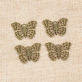 Antique Bronze Alloy Butterfly Pendant 26x18mm 1.5g For DIY Necklace Bracelet Charms view 2