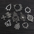 Antique Silver Alloy Vintage Pattern Multi Dangle Pendant Connector For DIY Necklace Bracelet view 2