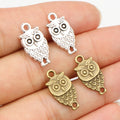 Alloy Owl Mini Pendant Charms For DIY Necklace Bracelet Jewelry Accessories 19x10mm 1.2g view 1