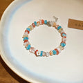 Colorful Crystal Zircon Butterfly Bangle For Women, Sweet Enamel Animal Charm Jewelry view 4