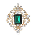 Alloy Glass Court Style Brooch Pin For Vintage Fashion Accessories view 3