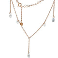 Starry Sparkle Copper Zircon Teardrop Tassel Sweater Necklace For Women view 5