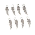 Alloy Feather Wing Mini Pendant Charms For DIY Necklace Bracelet Jewelry Accessories 17x5mm view 5
