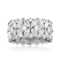 Light Luxury Flower Arrangement Ring For Women With Marquise Zircon Niche Fashion Jewelry view 5